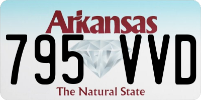 AR license plate 795VVD