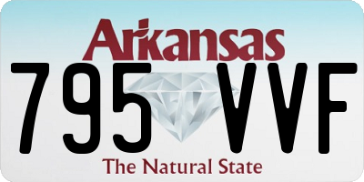 AR license plate 795VVF