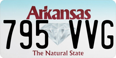 AR license plate 795VVG