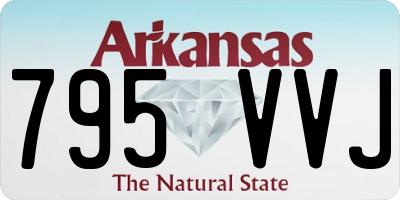 AR license plate 795VVJ