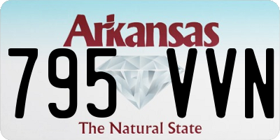 AR license plate 795VVN