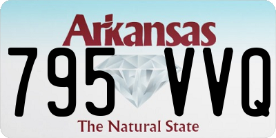 AR license plate 795VVQ
