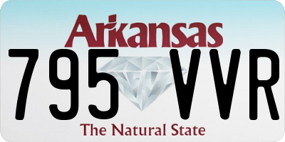 AR license plate 795VVR