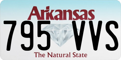 AR license plate 795VVS