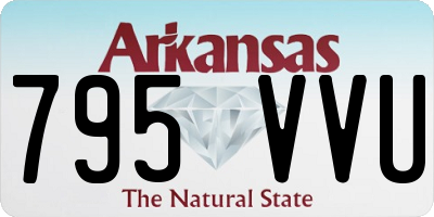 AR license plate 795VVU