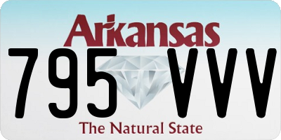 AR license plate 795VVV