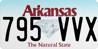 AR license plate 795VVX