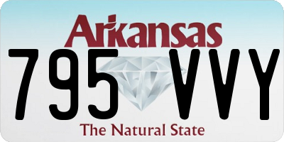 AR license plate 795VVY