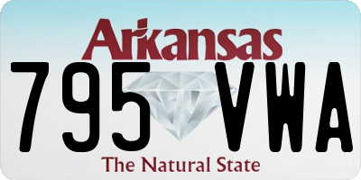 AR license plate 795VWA