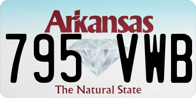 AR license plate 795VWB