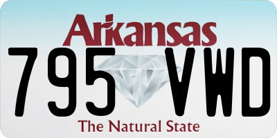 AR license plate 795VWD