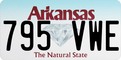AR license plate 795VWE