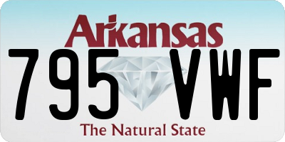 AR license plate 795VWF