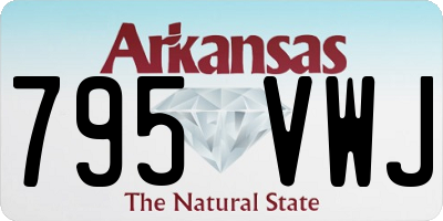 AR license plate 795VWJ