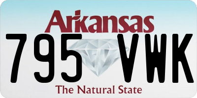AR license plate 795VWK
