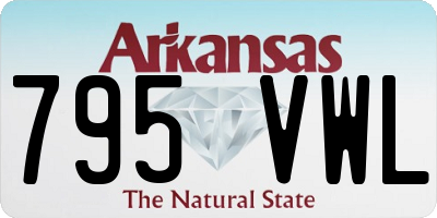 AR license plate 795VWL