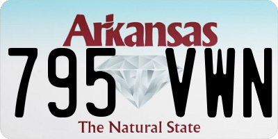 AR license plate 795VWN