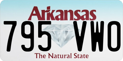 AR license plate 795VWO