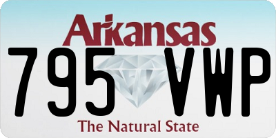 AR license plate 795VWP