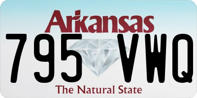 AR license plate 795VWQ
