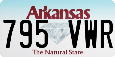AR license plate 795VWR