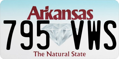AR license plate 795VWS