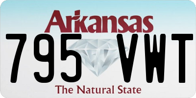 AR license plate 795VWT