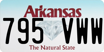AR license plate 795VWW