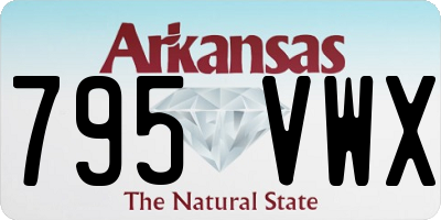AR license plate 795VWX