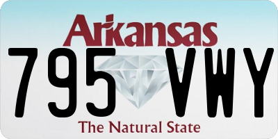 AR license plate 795VWY