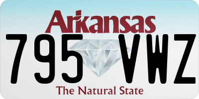 AR license plate 795VWZ