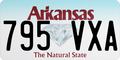 AR license plate 795VXA