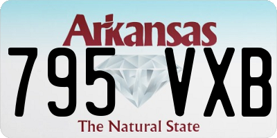 AR license plate 795VXB
