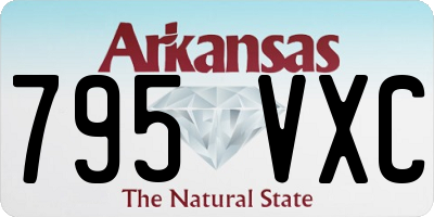 AR license plate 795VXC