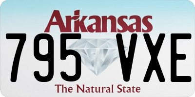 AR license plate 795VXE