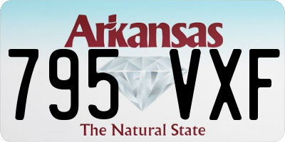 AR license plate 795VXF