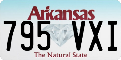 AR license plate 795VXI