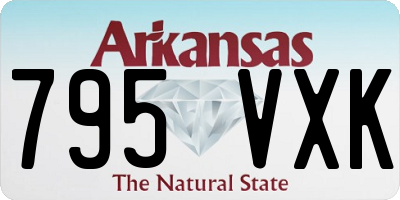 AR license plate 795VXK