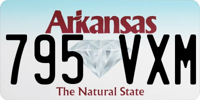AR license plate 795VXM