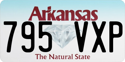 AR license plate 795VXP