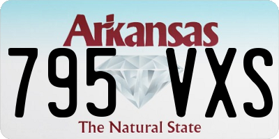 AR license plate 795VXS