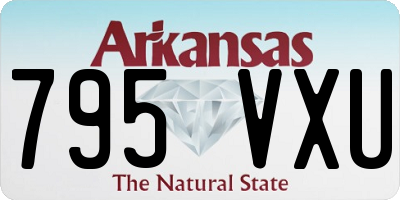 AR license plate 795VXU