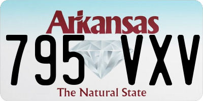 AR license plate 795VXV