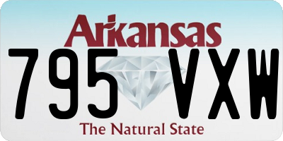 AR license plate 795VXW