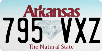 AR license plate 795VXZ