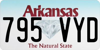 AR license plate 795VYD