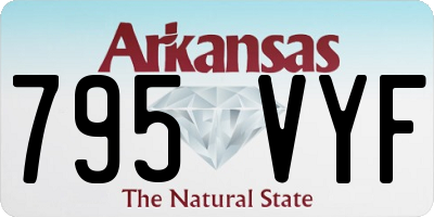 AR license plate 795VYF