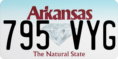AR license plate 795VYG