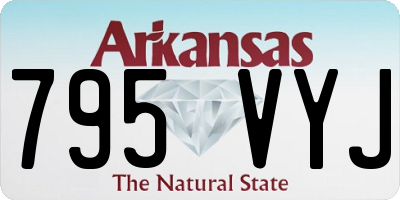 AR license plate 795VYJ