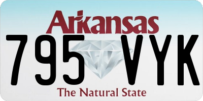 AR license plate 795VYK